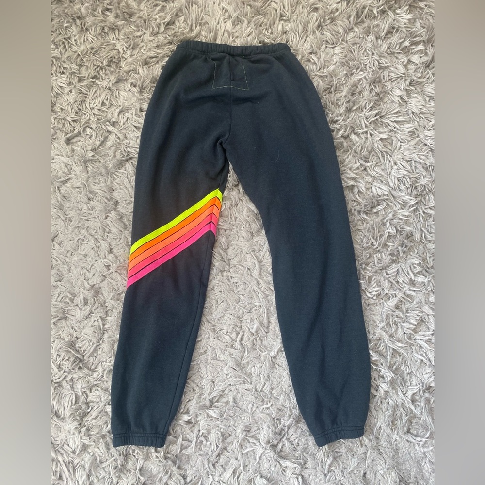 Aviator nation chevron neon/gray sweatpants. New without tags.